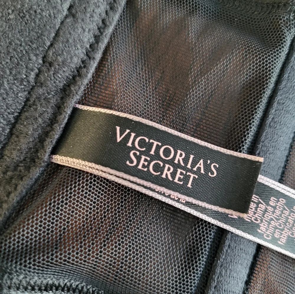 VICTORIA'S SECRET Very Sexy Red Black Plaid Sheer Back Bustier Bra Women's Small